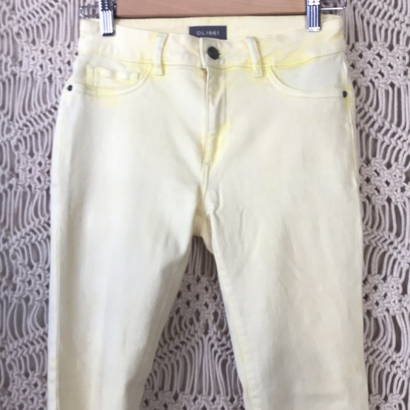 DL1961 Florence US size 27 cropped citrus denim jeans - Picture 4 of 15